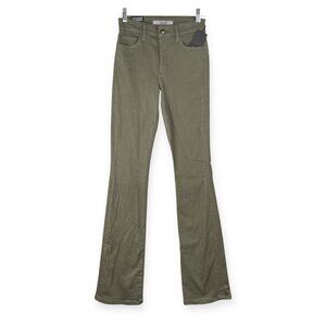 Joe's Jeans High Rise Bootcut Women's 25 Green Coated Denim Y2K Colorful NWT